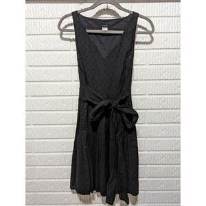 J. Crew Women's Black Sleeveless Side Zip Cotton Mini Fit & Flare Dress Size 4